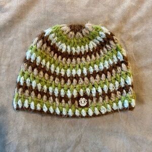 Y2K Element Striped Knit Beanie